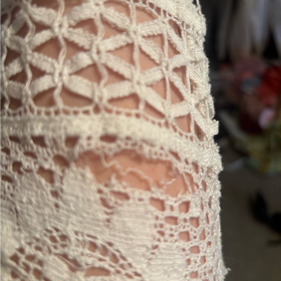 LoveShackFancy Ivory Lace Long Sleeve Dress - Picture 8 of 8